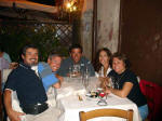 Manoel, Bruno,Luiz,Chris e Miriam - despedida do casal Flame, em Bari vecchia julho 2007.