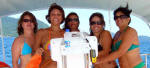 Equipe Feminina de Vela - MG / MENINAS GERAIS - da esq/dir: Denise, Marg, Chris, Patrcia e Clia.